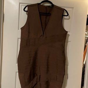 Brown Bandage Dress